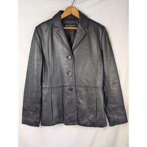 Kenneth Cole Reaction 100%  Leather Jacket. Size Medium
